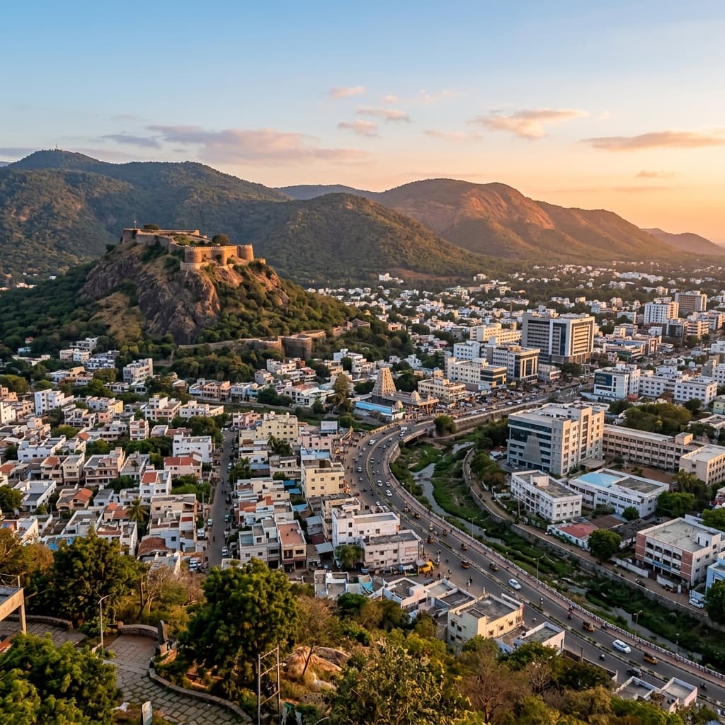 Salem Tamil Nadu cityscape landscape